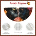 thumbnail image 4 of KLL Colorful Floral Black Dog Christmas Tree Skirt 36" ,Party Decorations Farmhouse for Christmas Decorations Holiday Party, 4 of 6