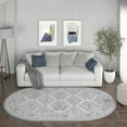 thumbnail image 5 of Alise Rugs Carrington Traditional Oriental Indoor Area Rug Grey 5'3 x 7'3 Border,Oriental 5' x 8' Living Room,Bedroom,Dining Room Oval, 5 of 5