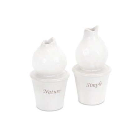 UPC 257554438661 product image for Club Pack of 12 Decorative White Bud Vases with Simple and Nature 4.5 | upcitemdb.com