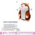 thumbnail image 4 of Triani Talking Hamster Repeats What You Say Pet Talking Hamster Toy Mouse Interactive Stuffed Plush Animal Electronic Pet Chat Mouse Buddy for Toddlers(Brown), 4 of 7