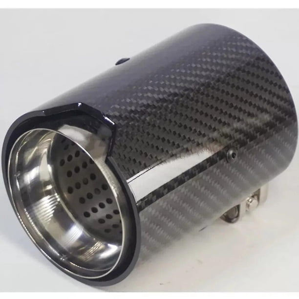 New 60-70mm With M Logo Real Carbon Fiber Exhaust Tips Muffler Pipe For BMW M2 F87 M3 F80 M4 F82 F83 M5 F10 M6 F12 F13~15709