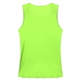 thumbnail image 7 of ZDHoor Mens Glossy Smooth Tank Top Stretchy Sleeveless Gym Workout Vest Tops Fluorescent Green XL, 7 of 7