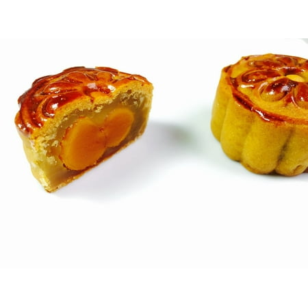 Green Egg Festival LAMINATED POSTER Egg Yolk Moon Cake The Mid-autumn Festival Moon Cakes Poster Print 24 x 36 ()