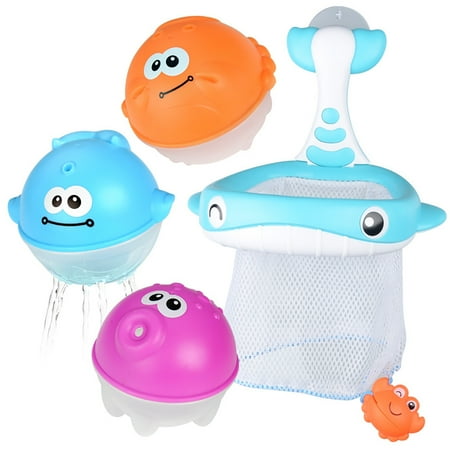 Bath Toy Set Creative Cute Water Toy Tub Toy Bath Basketball Hoop Set ...