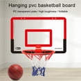 thumbnail image 7 of Wuztai Transparent Punch-free Hanging Door Basketball Board, with Basket Net and 4 Hooks for Indoor Sports, Basketball Hoop Set Game Room Decor, 7 of 7