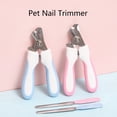 thumbnail image 6 of BARTIDO Pet Nail Clippers with Rubbing Burr Suit Cat Claw Care Trimmer - Razor Sharp Blades - Dog Grooming Nail Cutter for All Pets (Pink and Blue), 6 of 6