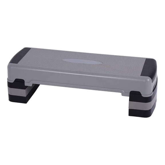 Step Platform, 35'' Adjustable Exercise Equipment Aerobic Stepper with 6" - 8" - 10" Risers for Fitness & Exercise