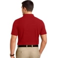 thumbnail image 7 of NY Threads Men's Golf Polo Shirt UPF 70+ Regular Fit Moisture Wicking Quick Dry Performance Short Sleeves Polo, Medium, Red, 7 of 7