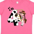thumbnail image 4 of Inktastic I'm Four-cowgirl Riding Horse Birthday Girls Toddler T-Shirt, 4 of 5