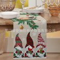 thumbnail image 1 of New Red Poinsettia Christmas Table Flag Snowflake Decorative Vintage Linen Tablecloth Tablecloth, 1 of 7