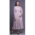 thumbnail image 2 of Bimba Floral Women Cotton Smocked Boho Renaissance Long Ruffle MaxiÂ&nbsp;Dress-X-Small, 2 of 5