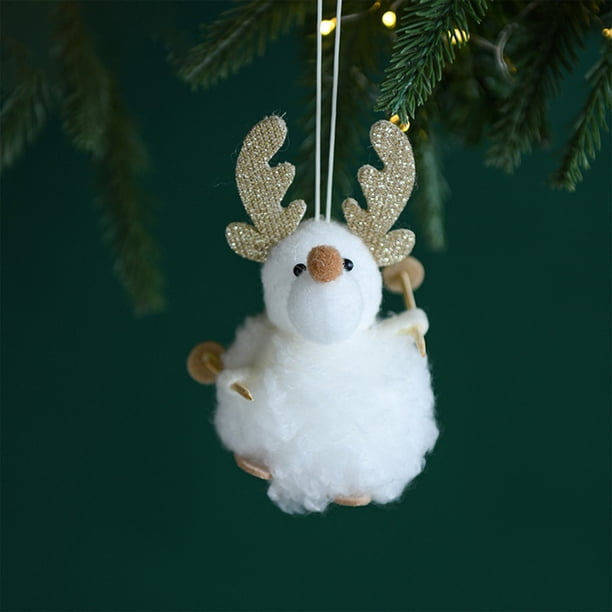 ¡Rebajas Grandes!, Adorno para árbol de Navidad Muñeco de trineo Regalo de Navidad Decoración Colgante Arreglo de decoración para árbol de Navidad Akmoler