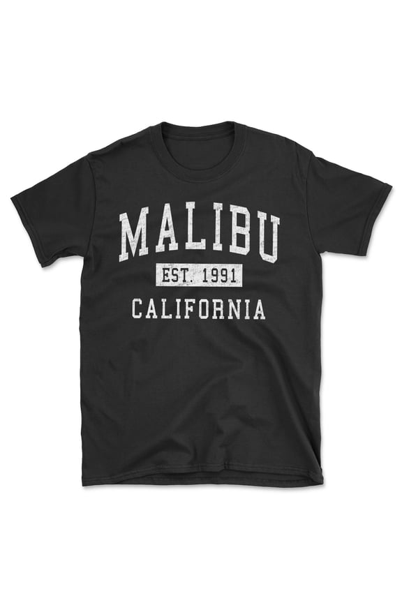 Malibu California Classic Established Men's Cotton T-Shirt