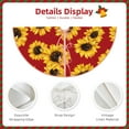 thumbnail image 5 of Bingfone Christmas Tree Skirt Mat Christmas Decoration Interior 30"-Sunflowers On Red, 5 of 8