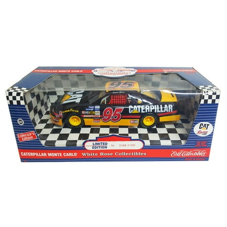 Monte Carlo Nascar (1995 White Rose Ertl Collectibles Nascar David Green #95 Caterpillar Monte Carlo 1/18