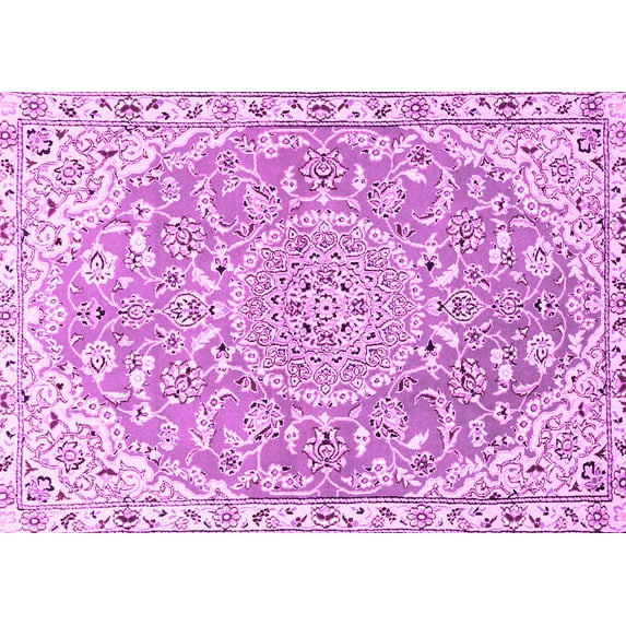 Ahgly Company Indoor Rectangle Medallion Pink Traditional Area Rugs, 2' x 3'