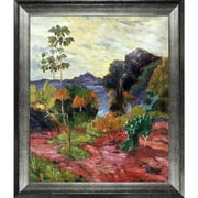 La Pastiche Martinique Landscape, 1887 by Paul Gauguin Framed Painting