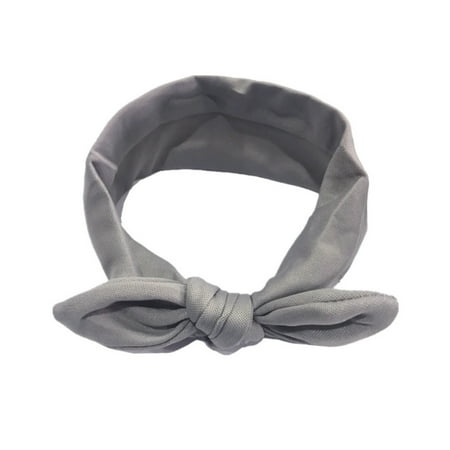 

Shpwfbe Baby Girls Rabbit Bow Ear Hairband Headband Turban Knot Head Wraps Kids Gifts