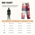 thumbnail image 2 of Pajama Pants Women, Red heart plaid A Sweatpants Soft Sleep Lounge Pants, Casual PJ Bottoms Pants with Pockets, 2 of 5