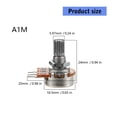 thumbnail image 5 of Zeiwohndc 3Pcs A1M Split Shaft Knurled Volumes Tone Control Guitar Potentiometers, 5 of 13