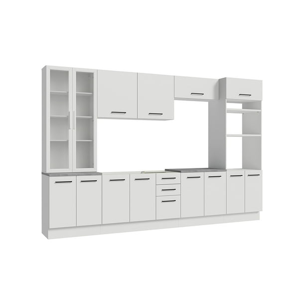 Cocina Integral Completa Armario de Vidrio Madesa Agata BB 2