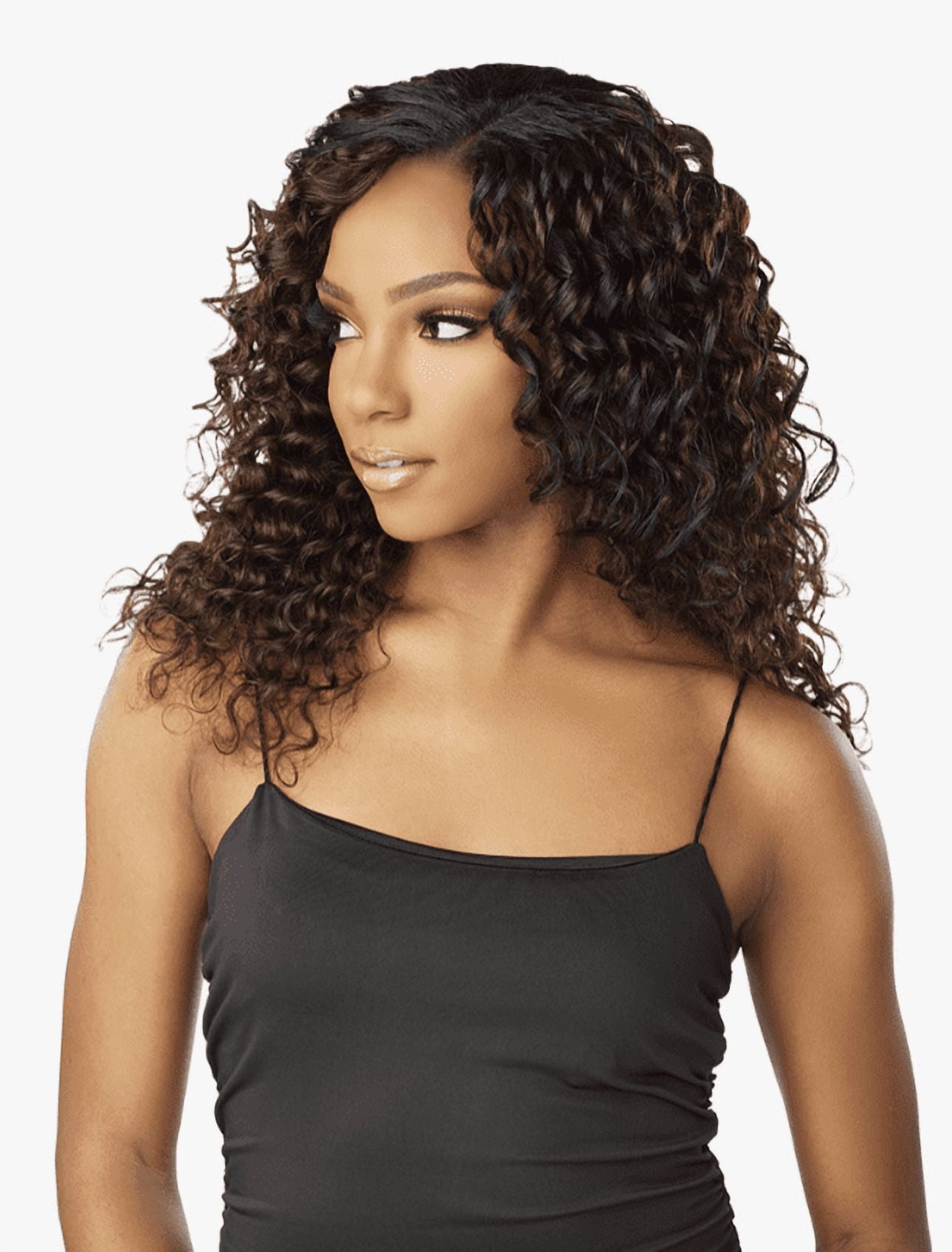 Empire 100% Human Hair New Deep 3PCS By SENSATIONNEL (HWEMND) / 1B - Off Black / 12+14+16 Beauty Supply