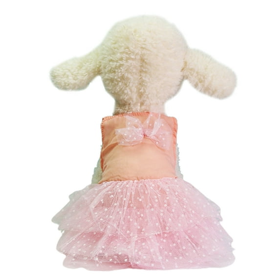 Dog Dress Pet Cute Small Dog Skirt Dress , Resistant Polyester Puppy Princess Wedding Dress Pet Garment