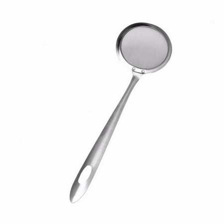 

Stainless Steel Fat Skimmer Spoon Fine Mesh Strainer Ladle Oil-Frying Filter Spoon for Kitchen Frying Food
