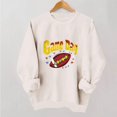 thumbnail image 2 of Xdegoge Football Sweatshirts for Women Game Day Funny Graphic Pullover Cute Print Football Season Pullovers Fashion Casual Long Sleeve Crewneck Sweatshirt, 2 of 6