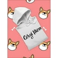 thumbnail image 3 of Corgi Mom Lettering Hoodie Women -Image by Shutterstock, Female XX-Large, 3 of 4