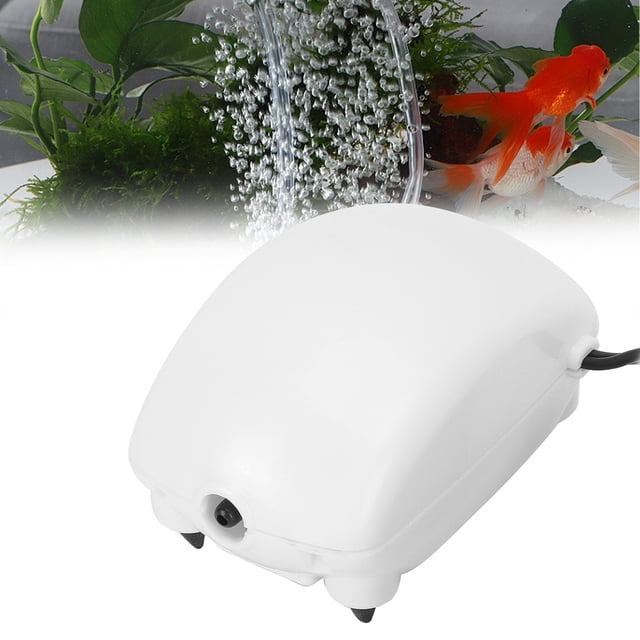 Bomba de Aire de 2,5 Vatios, Bomba de Oxísgeno Tranquila 2l/min, Ayerator de Pescado Pequeño de Ahorro de Energía, Bomba de OxÍgeno para Pescado, Con El Avanzado Pojos de