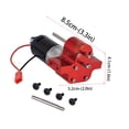 thumbnail image 4 of Vogacara Motor de caja de cambios de transmisión 370 con eje de transmisión, aleación de aluminio, apariencia exquisita, efecto de disipación de Kits de construcción modelo rojo Vogacara FN001311-02, 4 of 5