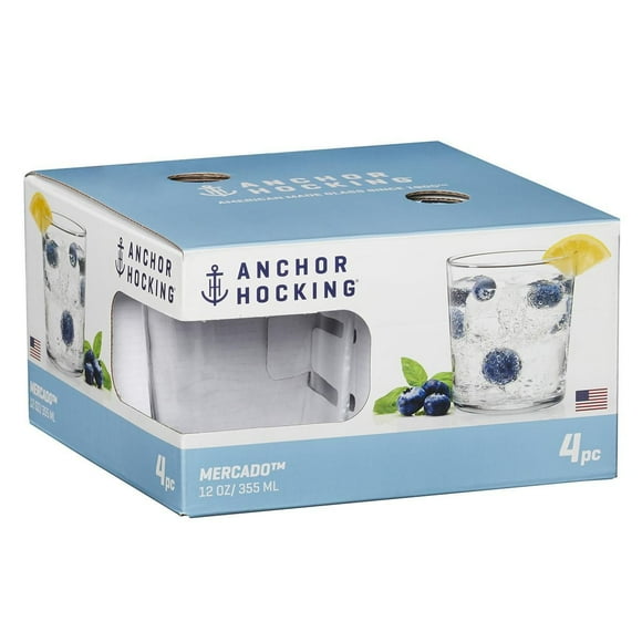 Ensemble de 4 verres à boire de 12 oz Mercado d’Anchor Hocking Ensemble de 4 verres à boire de 12 oz Mercado