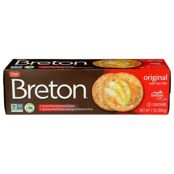 Pack of 12 Dare Breton Original Crackers 7 oz