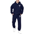 thumbnail image 5 of 2 Pieces Toddlers Solid Color Outfits Simple Design Casual Sweatsuits Long Sleeve Athletic Sweatshirts and Sweatpants with Pockets, 5 of 8