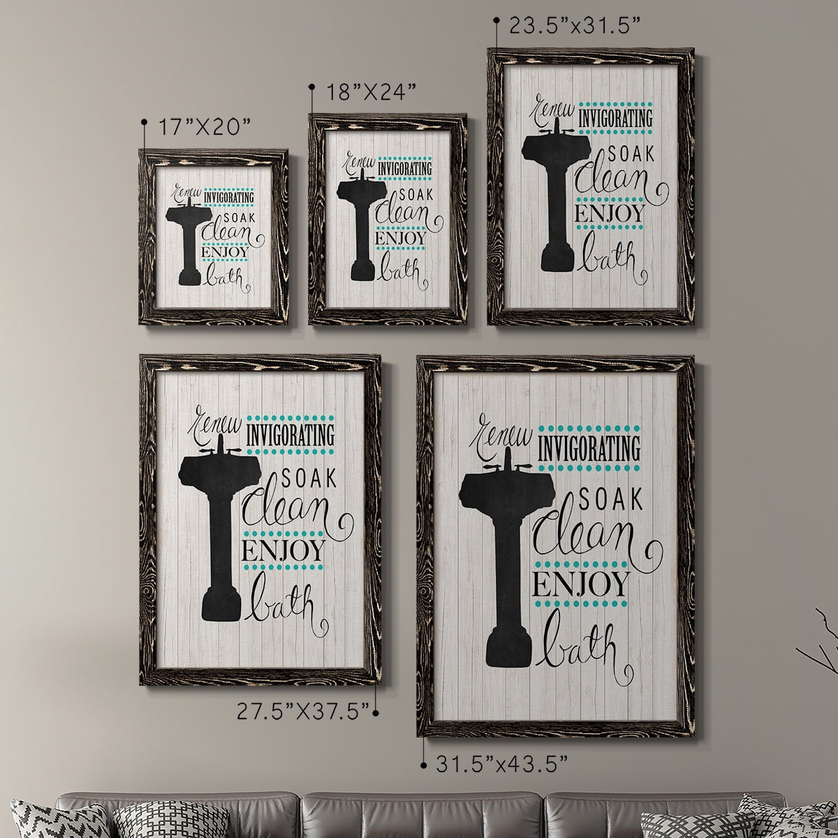 Invigorating Soak - Premium Framed Canvas 2 Piece Set - Ready to Hang