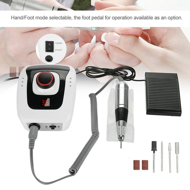 Cergrey 110V 35000RPM Electric Nail Manicure Drill Machine Tools