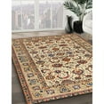 thumbnail image 3 of Ahgly Company Machine Washable Indoor Square Traditional Dark Sienna Brown Area Rugs, 4' Square, 3 of 7