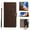 Brown, variant on Cute Butterfly Phone Case for Samsung Galaxy S24 (2024) - Lightweight Faux Leather/TPU Folio Wallet Case with View Stand / Card Slots Features, Protective Portable Cover Shell, Purple