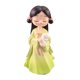 thumbnail image 4 of Estatuilla de resina Macarena Palacio Adorno Miniatura Verde, 4 of 8