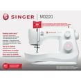 thumbnail image 3 of SINGER M3220 Lightweight & Portable Sewing Machine With 108 Stitch Applications, LED Lighting & 1-Step Buttonhole | Ideal for Crafting, Home Décor, and Fashion Sewing, 3 of 9