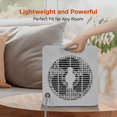 thumbnail image 5 of Pelonis 1500W 3-Speed Electric Forced Air Space Heater, PSHF10M1AWW, White, 5 of 7