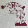 thumbnail image 1 of Venta al por mayor de pijamas de dinosaurios de Navidad para niños, conjunto de manga larga para niño y niña, pantalones para niños, ropa de dormir para niños pequeños, ropa de dormir, 1 of 2