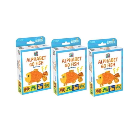 Briarpatch The World of Eric Carle Alphabet Go Fish Card Game Pack of 3