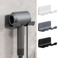 thumbnail image 4 of No-Drill Wall Mounted Bathroom Hair Dryer Holder for Rack Storage – Organize Countertop Clutter with Easy Mount Solution, 4 of 5