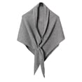 thumbnail image 1 of Guardurnaity Elegante jersey de lana triangular para mujer, tejido acrílico y lana, ideal para viajes, combina a la perfección con diversas Accesorios de disfraces gris claro, 1 of 6
