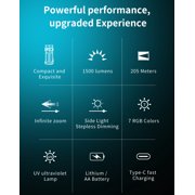 Wuben X2Pro+ Flashlight Black