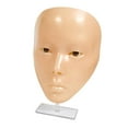 thumbnail image 2 of Reusable Makeup Practice Face Realistic Flexible Mannequin Head 5D Silicone for Cosmetology Permanent Makeup Artists Beginners Salon Home, 2 of 9