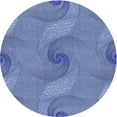 thumbnail image 1 of Ahgly Company Indoor Round Patterned Sky Blue Dress Blue Area Rugs, 3' Round, 1 of 6