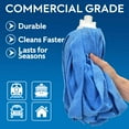 thumbnail image 2 of Matthew Microfiber Cloth Mop Compatible with Ceda Microfiber Cloth Mop Refill,Stainless Steel Spin Mop Replacement 54" Handle with Wet Mop 2 Mop Heads w/1 Handle Incl.2Pcs Microfiber Cloth-Blue, 2 of 7